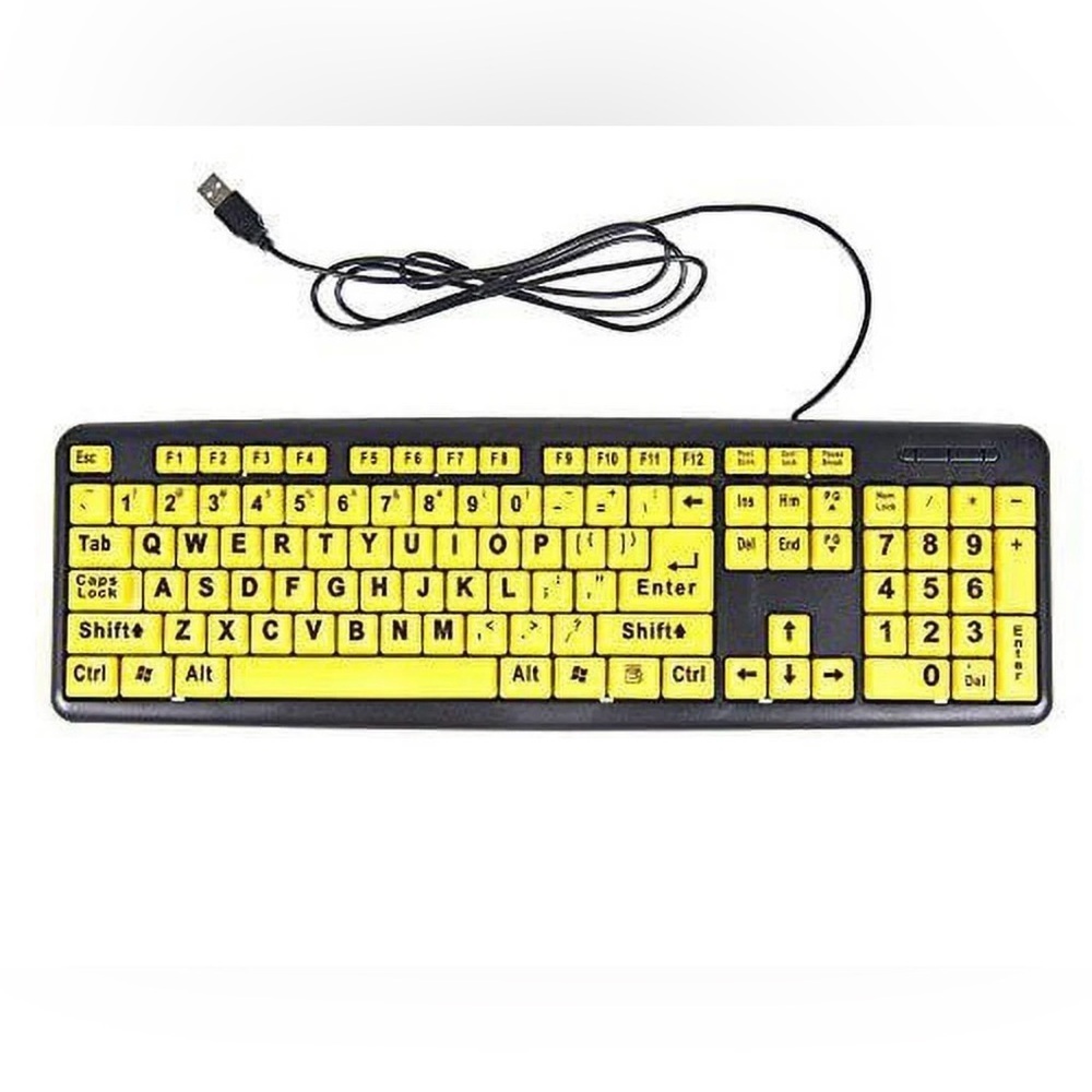 EZ Eyes Large Print Keyboard - Picture 2 of 3